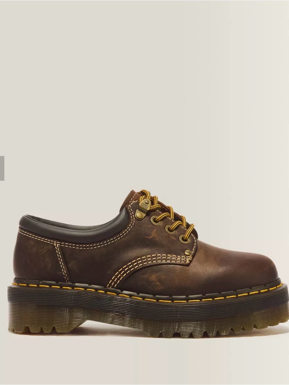8053 ARC CRAZY HORSE LEATHER PLATFORM CASUAL SHOES - Picture 7 of 8